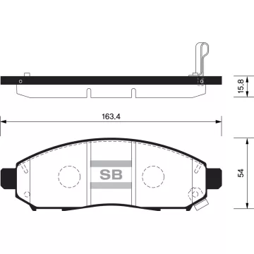 Колодки торм.дисковые Hi-Q NISSAN FRONTIER 05-11 (D1094)