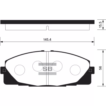Колодки торм.дисковые Hi-Q TOYOTA HI-ACE 06- (SDB1772)