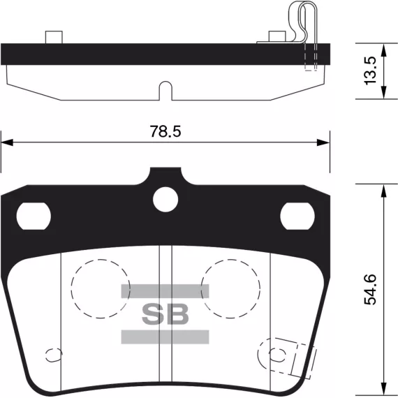 Колодки торм.дисковые Hi-Q TOYOTA RAV4 04-05 (D1051)