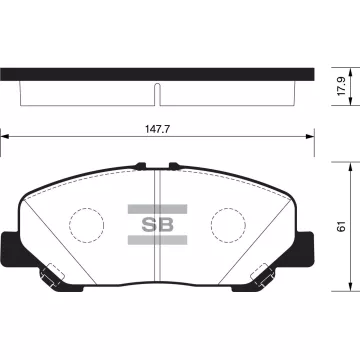 Колодки торм.дисковые Hi-Q TOYOTA TARAGO 07-08 (D1524)