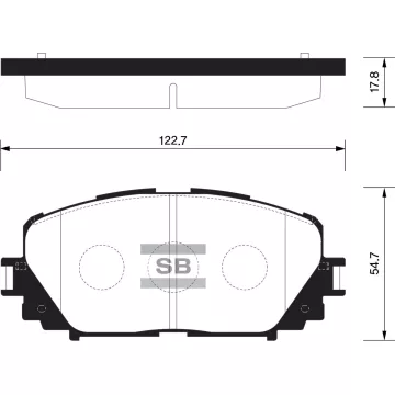 Колодки торм.дисковые Hi-Q TOYOTA YARIS SE 12- (D1628)