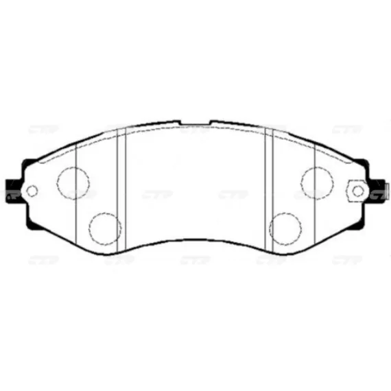 Колодки тормозные дисковые DAEWOO GK0436