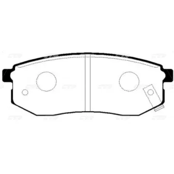 Колодки тормозные дисковые HYUNDAI SANTAMO GK0465