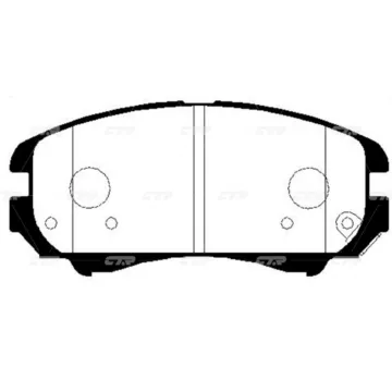 Колодки тормозные дисковые KIA GK0507