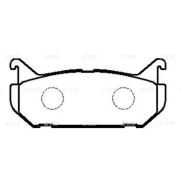 Колодки тормозные дисковые MAZDA GK0652