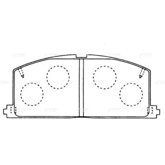Колодки тормозные дисковые TOYOTA Caldina 1992 - 2002 / Camry 1986 - 2000 / Carina 1984 - 1992 / Car