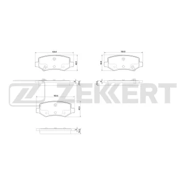 Колодки тормозные дисковые задние Faw Besturn X40 16-