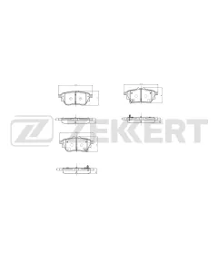 Колодки тормозные дисковые задние Haval F7 II 24- Dargo 22- H6 II 21- Big Dog DaGou 20-