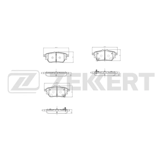 Колодки тормозные дисковые задние Haval F7 II 24- Dargo 22- H6 II 21- Big Dog DaGou 20-