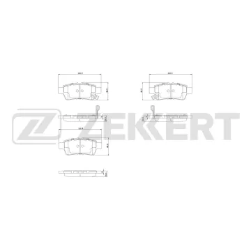 Колодки тормозные дисковые задние Honda Odyssey III 04-