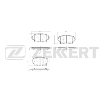 Колодки тормозные дисковые передние Geely Atlas II 22- Xingyue L 22-