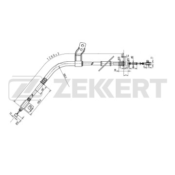 Трос стояночного тормоза задний правый SsangYong Korando III 10-