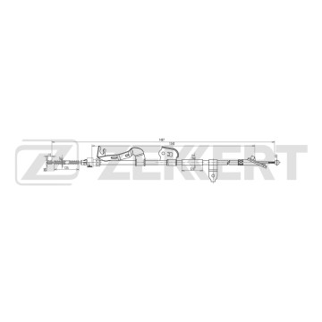 Трос стояночного тормоза левый Toyota Aygo (B10) 05- Peugeot 107 05- Citroen C1 05-