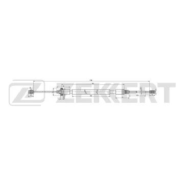 Трос стояночного тормоза левый/правый Peugeot 207 06- 208 12-