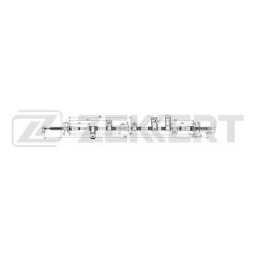 Трос стояночного тормоза правый Hyundai Santa Fe II 06-