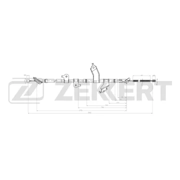 Трос стояночного тормоза правый Toyota Rav 4 (A30/40) 05-