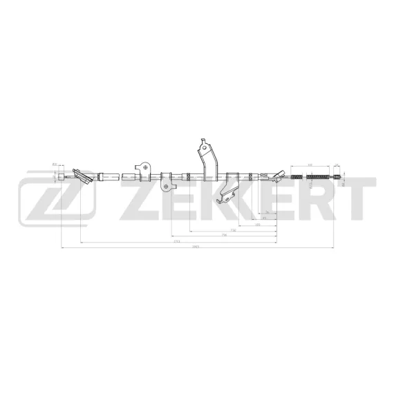 Трос стояночного тормоза правый Toyota Rav 4 (A30/40) 05-