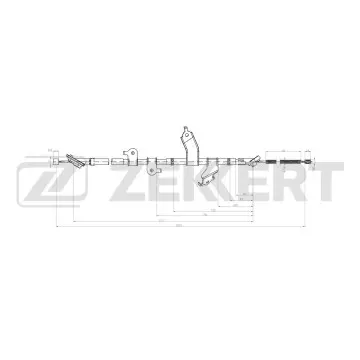 Трос стояночного тормоза правый Toyota Rav 4 (A30/40) 05-