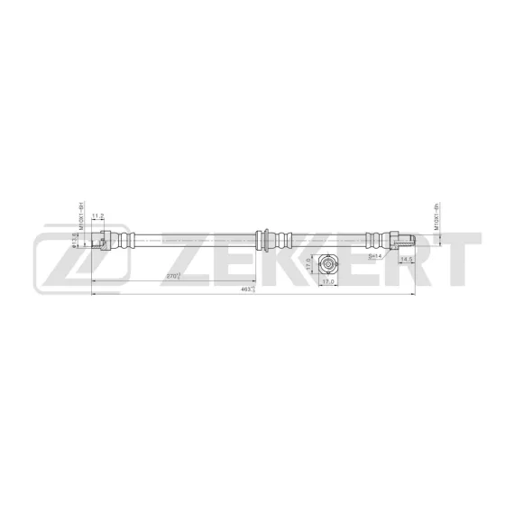 Шланг тормозной задний BMW X5 (E70 F15 F85) 06- X6 (E71 E72 F16 F86) 08-