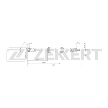 Шланг тормозной задний Land Rover Freelander I II 06-