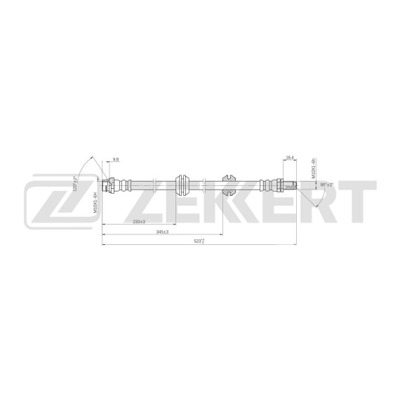 Шланг тормозной задний Land Rover Freelander I II 06-