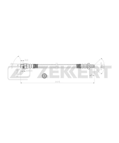 Шланг тормозной задний Nissan NV300 16- Primastar 01- Renault Trafic III 15-