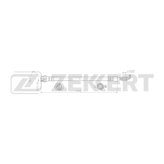 Шланг тормозной задний Opel Frontera B 98-