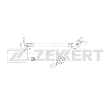 Шланг тормозной задний Opel Vectra C 02- Signum 03- Saab 9-3 (YS3F E79 D79 D75) 02-