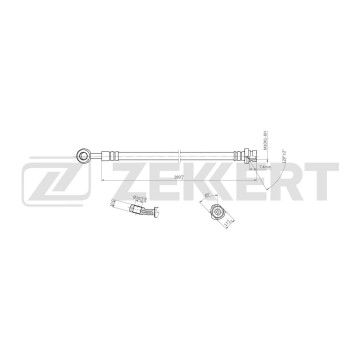 Шланг тормозной задний левый Kia Ceed 06- Proceed 08-