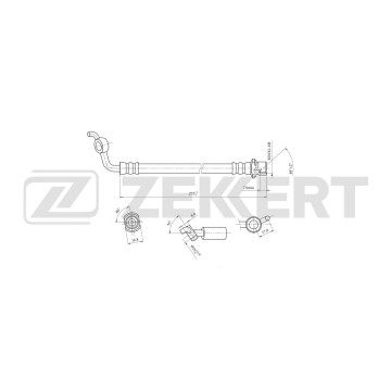 Шланг тормозной задний левый Toyota Rav 4 (A30 A40) 05-