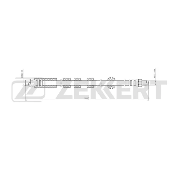 Шланг тормозной передний BMW 5 (E60 E61) 01- 6 (E63 E64) 03-