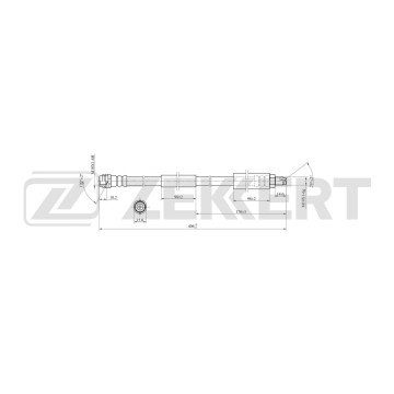 Шланг тормозной передний MB E-Class (W211 S211 VF211) 02- S-Class (W220) 98- CLS (С219) 04-