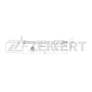 Шланг тормозной передний MB E-Class (W211 S211 VF211) 02- S-Class (W220) 98- CLS (С219) 04-