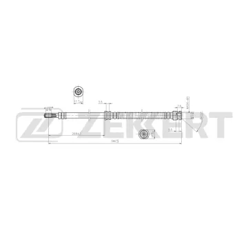 Шланг тормозной передний Mitsubishi Galant VIII 96-