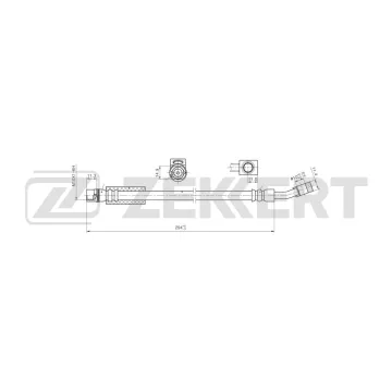 Шланг тормозной передний Opel Meriva A 03-