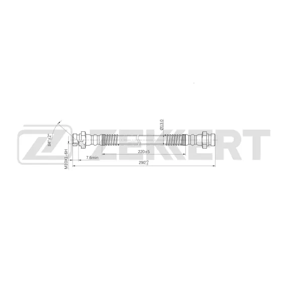 Шланг тормозной передний лев./прав. Mitsubishi L200 III 96- Galant VI 87- Eclipse 89-