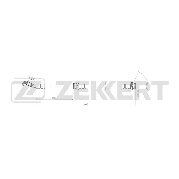 Шланг тормозной передний левый Nissan Note (E11 NE11) 05- Micra (K12) 02-