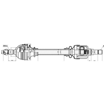 Привод в сборе PEUGEOT 306 (7B N3 N5)