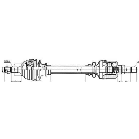 Привод в сборе PEUGEOT 306 (7B N3 N5)
