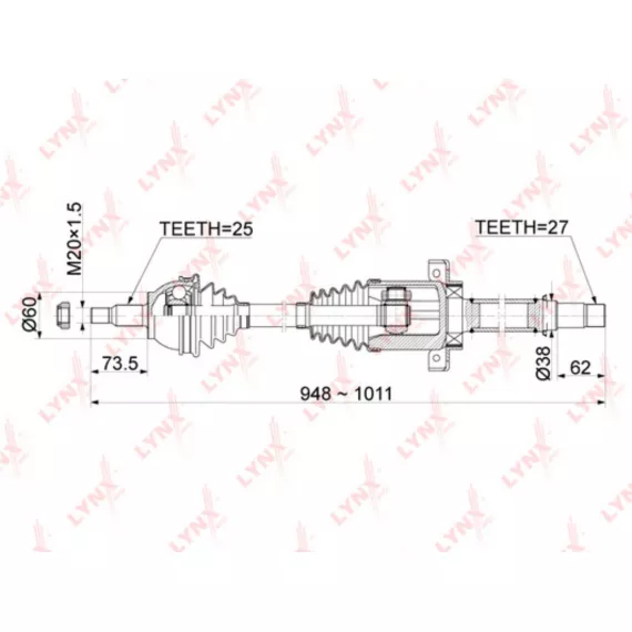 Привод в сборе R MERCEDES-BENZ A150-200(W169) CVT 04-12 / B150-200(W245) CVT 05-11
