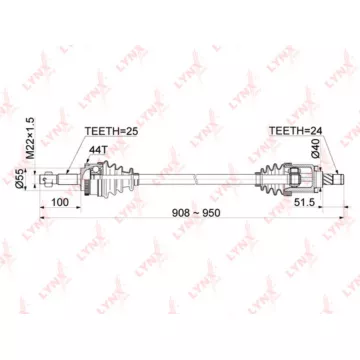 Привод в сборе R NISSAN Almera(N16) 1.5 02-06