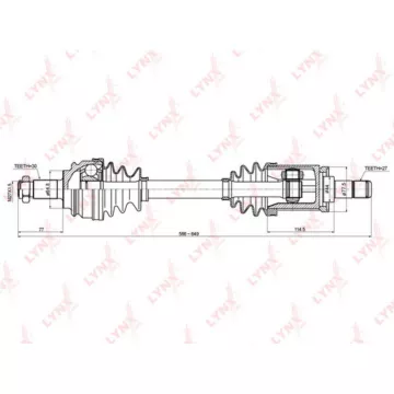 Привод в сборе передний L BMW X5 (E53) 3.0-4.4 00-06