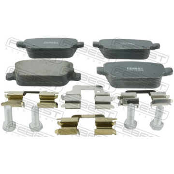 КОЛОДКИ ТОРМОЗНЫЕ ЗАДНИЕ КОМПЛЕКТ (С ПРИЖИМНОЙ СКОБОЙ БОЛТАМИ) FORD FOCUS CB4 2008-2011 [EU]