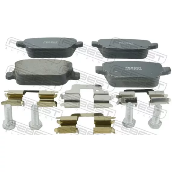 КОЛОДКИ ТОРМОЗНЫЕ ЗАДНИЕ КОМПЛЕКТ (С ПРИЖИМНОЙ СКОБОЙ БОЛТАМИ) FORD FOCUS CB4 2008-2011 [EU]