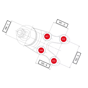 Опора шаровая HYUNDAI Galloper 1991 - 2003 / MITSUBISHI Pajero 1982 - 1991 / L200 1986 - 1996 / L300