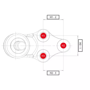 Опора шаровая MITSUBISHI Pajero 2000 - 2007 / Montero 2000 - 2011