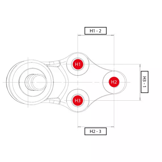 Опора шаровая MITSUBISHI Pajero 2000 - 2007 / Montero 2000 - 2011