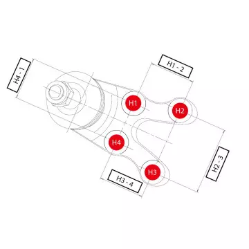 Опора шаровая правая HYUNDAI Starex 1998 - 2004 / Satellite 1999 - 2007 / H200 2006 - 2007 / H1 2001