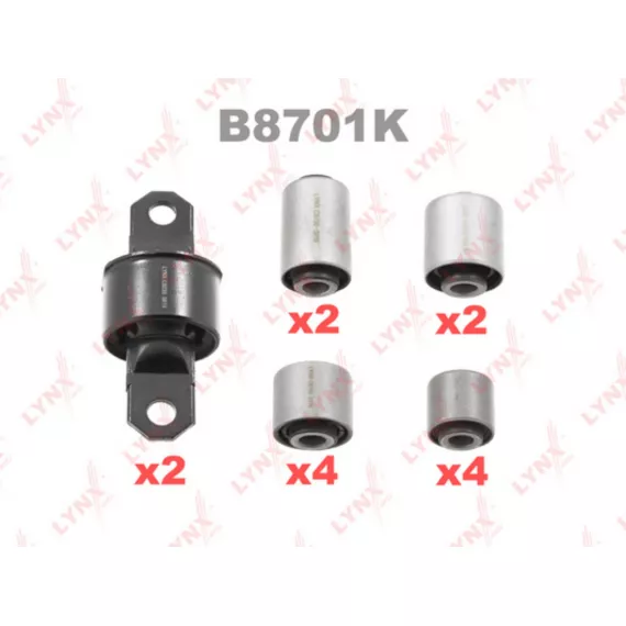 Комплект сайлентблоков / Рычагов / Зад. подв. FORD Focus I-III 1.4-20 98> / C-Max I-III 1.6-2.0 03>