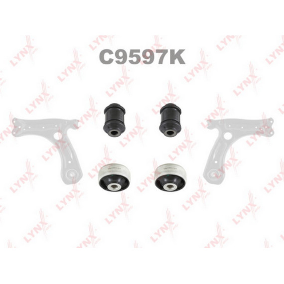 Комплект сайлентблоков / Рычагов / Перед. подв. AUDI A3 1.6-1.9D 96-03 / TT 1.8 98-06 SKODA Fabia 1